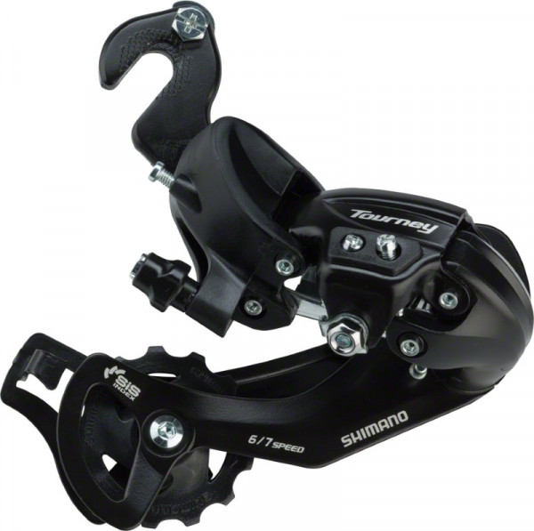 Schimbator spate Shimano Tourney RD-TY300, 6/7 vit., prindere pe ax (bmx-track)