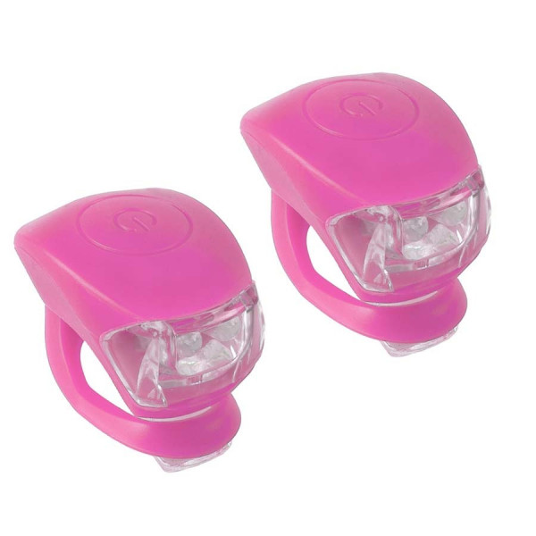 Set flash cu baterii M-Wave Cobra IV roz