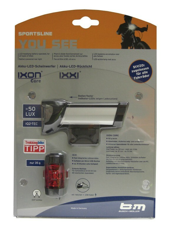 Set lumini LED-Batterylight IXON Core/Ixxi
