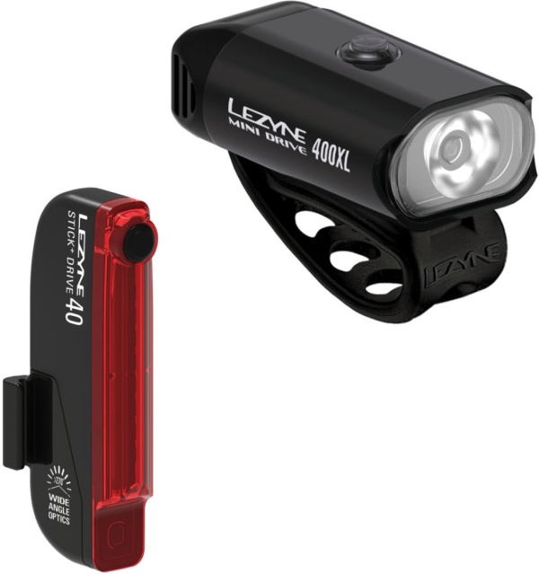 Set lumini Lezyne LED Pair Hecto Drive 500XL + Stick+ Drive