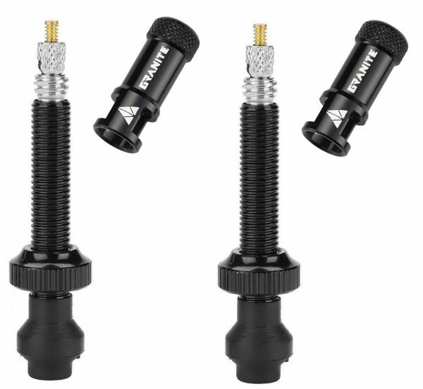 Set valva Granit + capacel Granit Juicy, alu CNC, 60mm (2buc/set) valva neagra/capacel negru