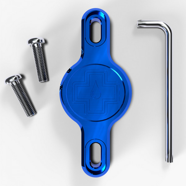 Suport Apple AirTag pentru cadru Muc-Off Secure Tag Holder V2 Albastru