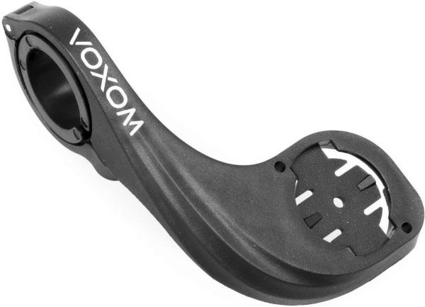 Suport ciclocomputer Voxom CHA1, nylon/fibra de sticla, compatibil Garmin și Hammerhead, Negru