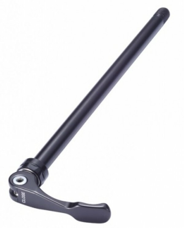 Tija excentric Quando 205R, M12x1.5x178L, Shimano, OLD:148-cu piulita, aluminiu/otel, negru