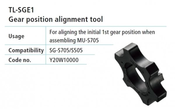 TL-SGE1 scula pentru setarea primei viteze la butuci Alfine Shimano