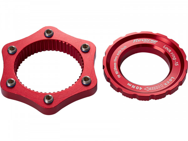 Adaptor centerlock REVERSE Centerlock Adapter red