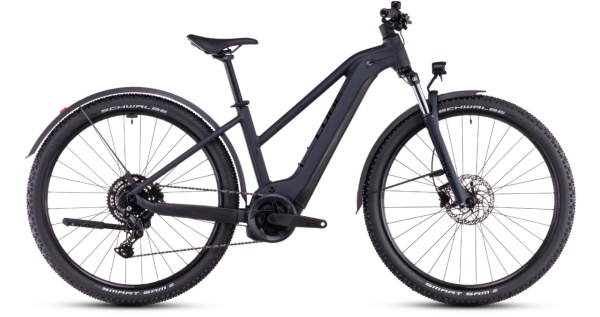 Bicicleta Electrica CUBE, Reaction Hybrid PERFORMANCE 625 Trapeze Allroad, Night BLACK 2025 - 27.5