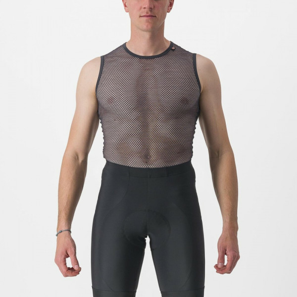 Bluza corp fara maneci Castelli Miracolo Wool SL Gri