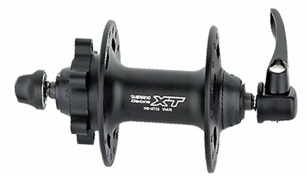 Butuc fata Shimano Deore XT Disc HBM756 100mm, 36 holes, f. 6-hole socket black