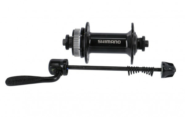Butuc Fata Shimano HBMT200, 100mm 32H, black, Centerlock, QR