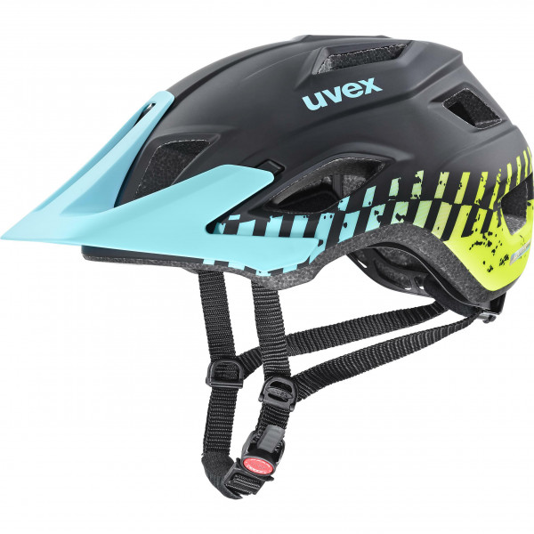 Casca Bicicleta Uvex ACCESS, Black Aqua Lime Matt