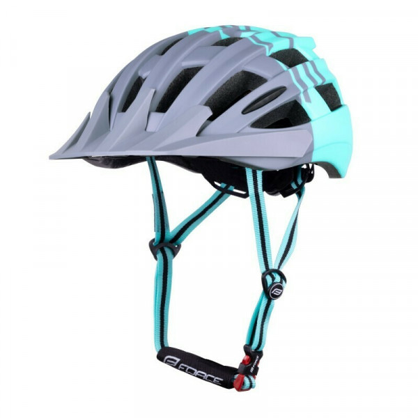 Casca Force Corella MTB gri/turcoaz