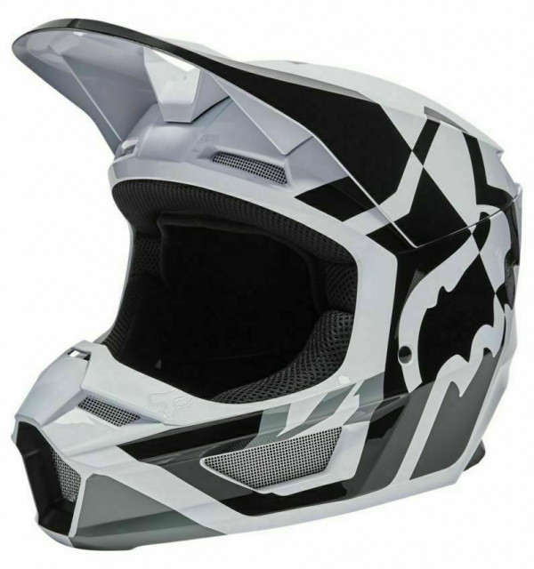 Casca Fox V1 Helmet, ECE [black/white]