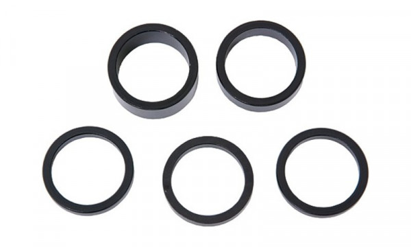 Distantiere furca Contec 1" 3*5mm 1*10mm 1*15mm negre