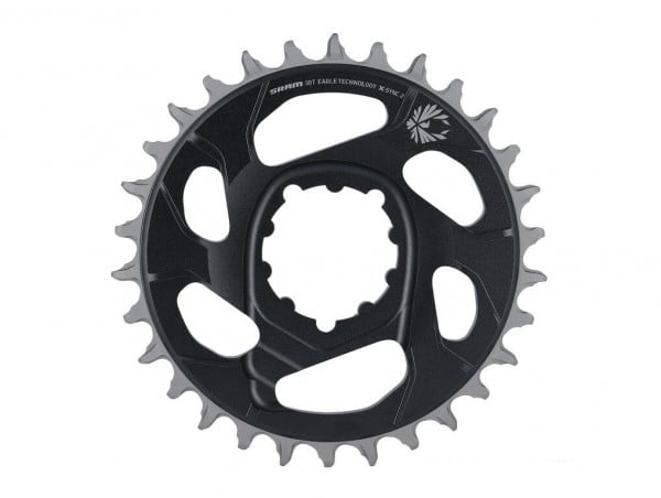 Foaie angrenaj Sram X-Sync 2 Eagle DM 30T, gri, aluminiu, 4mm offset
