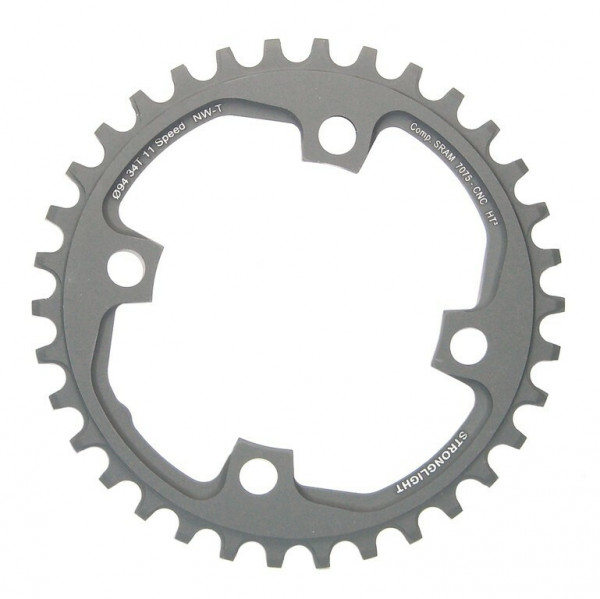 Foaie angrenaj Stronglight MTB Sram 1x11V, X01 4-Arm 38T, negru LK 94mm HT