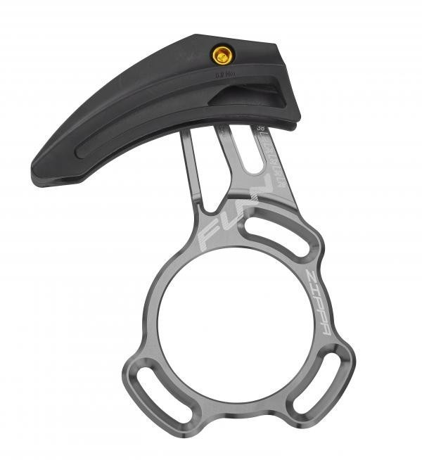 Ghidaj lant Funn Zippa XM fixare ISCG-05 pt.38-28T gri anodizat/negru