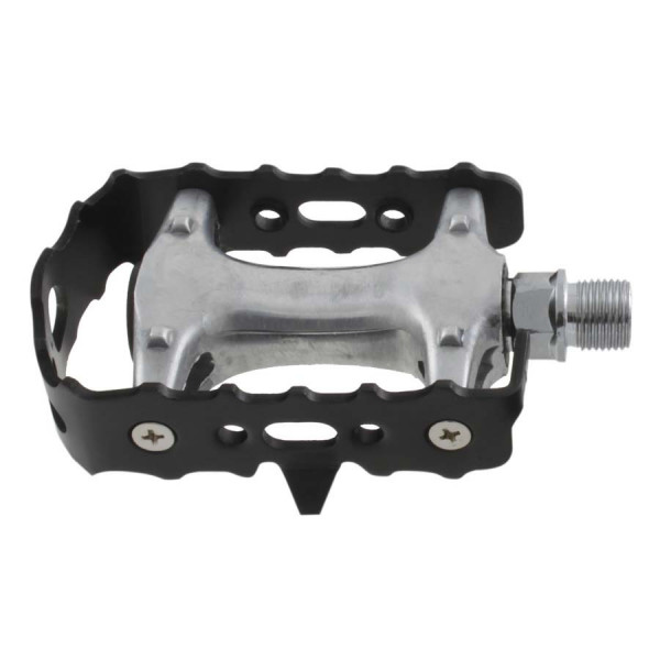 Pedale aluminiu MTB negru ax Cr-Mo