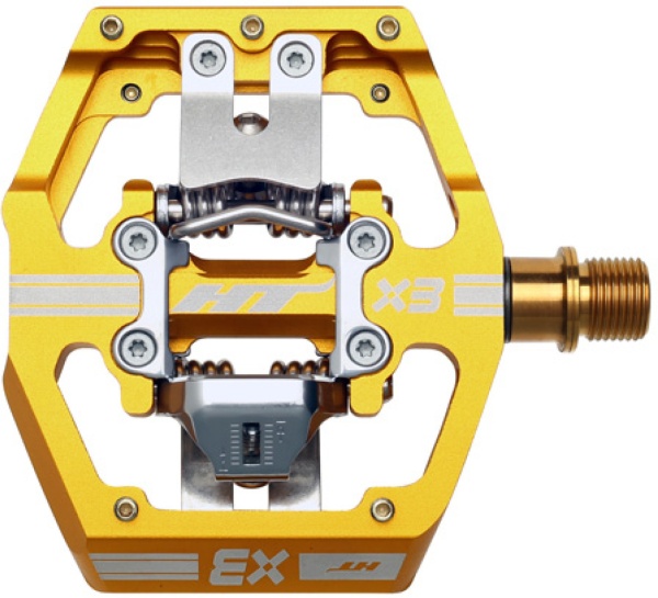 Pedale HT Components HT-X3, Clipless, Enduro, Downhill, E-MTB, Galben