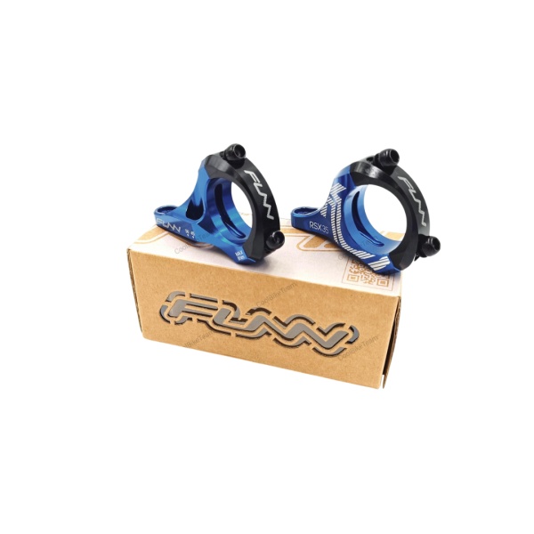 Pipa Funn RSX Light, mont.directa R.S.Boxxer, Alu.6061-T6, Full CNC, 35mm, rise/ridicare+20, ajustabila 45mm&50mm, albastru/negru anodizat, AM