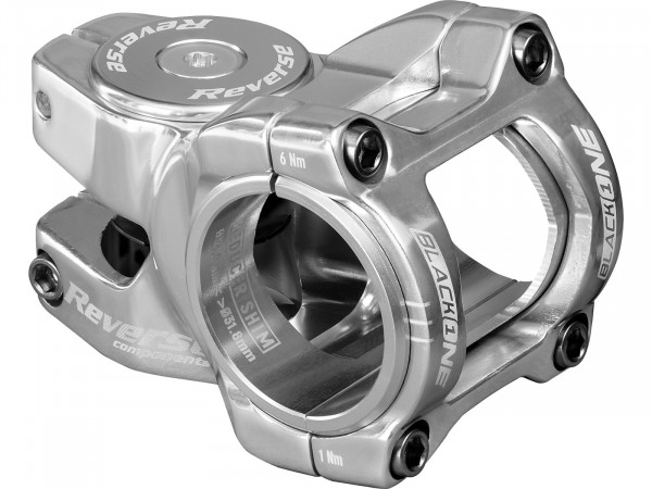 Pipa REVERSE Black-ONE Titanium D-2 35mm 31,8 & 35mm silver inkl. Top Cap, Schraube, Kralle