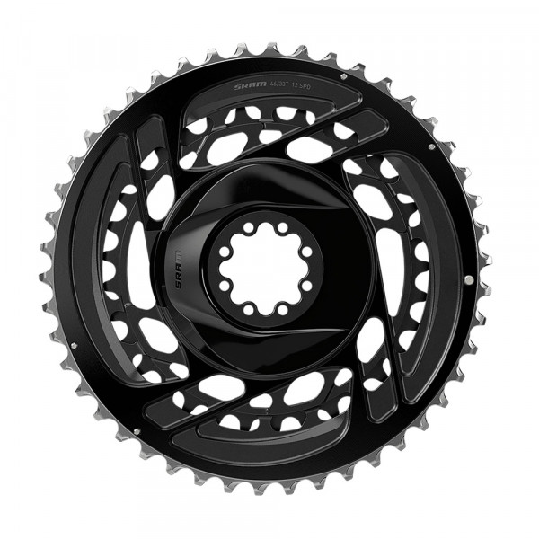 Plateaux SRAM Force 46/33 Dents - Pour Transmission 2x12 Vitesses - Noir