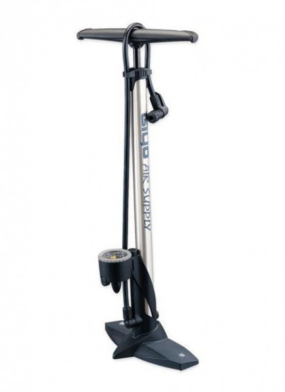 Pompa alu Giyo GF-31 argintie 160psi manometru valva dubla