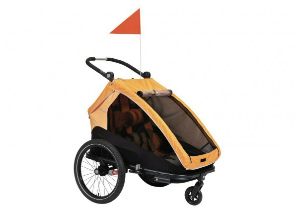 Remorca transport copii XLC Duo S BS-C10 marigold/anthrazit