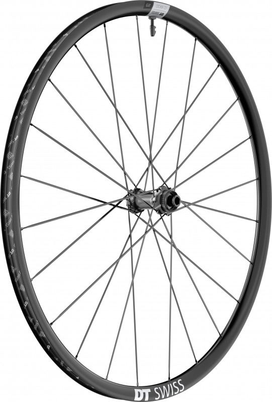 Roata fata DT Swiss C 1800 Spline DB 23 28'/22mm ALUM., BLACK, CENTERLOCK, 100/12MM TA