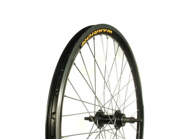 Roata spate 24"(507), janta dubla Warrior negru, butuc alu filet