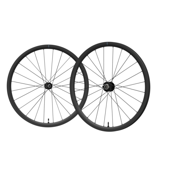 ROTI SHIMANO WH-RX880-700C, GRX, FATA & SPATE, 24H/24H, 11/12 VIT., OLD 100/142MM, AX E-THRU 12MM, CU BANDA TUBELESS, PT. ROTOR CENTER LOCK