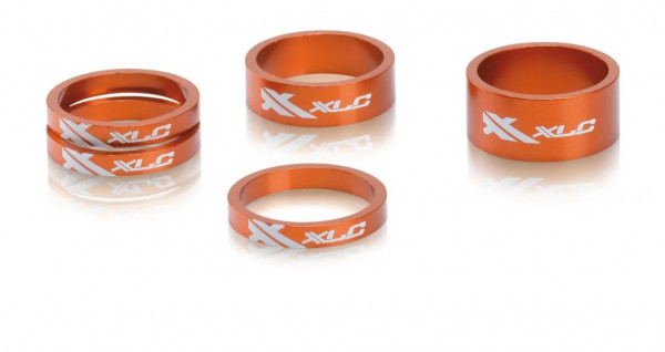 Set distantiere cuvetarie XLC AS-A02, 3 x 5, 1 x 10, 1 x 15, 1 1/8" orange