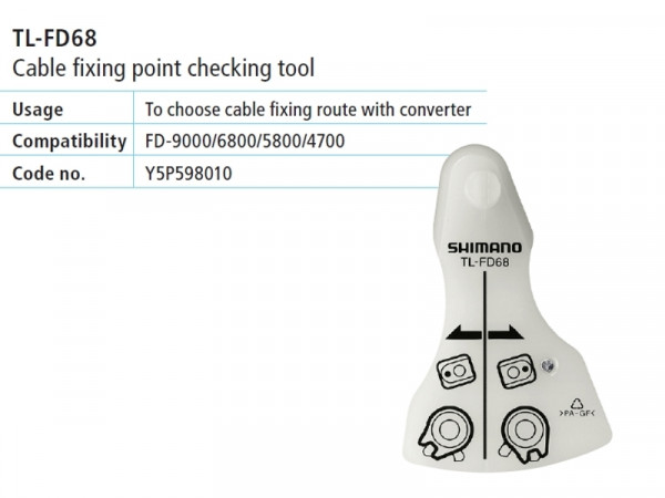 TL-FD68 scula Shimano pentru verificarea punctului de fixare a cablului