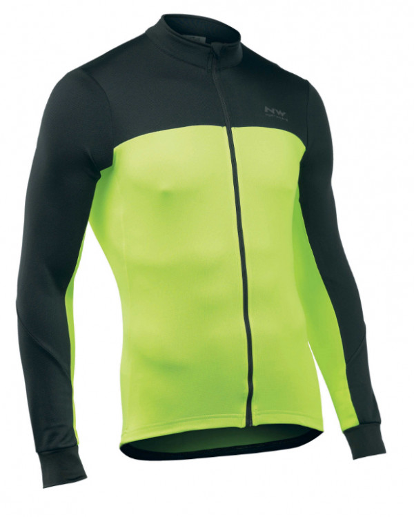 Tricou cu maneca lunga Northwave Force 2 galben fluo/negru