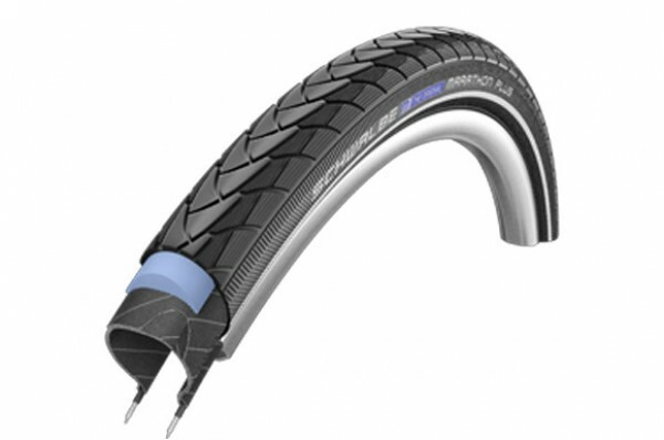 Anvelopa Schwalbe Marathon Plus, Performance Line, Smart Guard, 28x1.25 (32-622) B/B+RT, HS440, negru cu dunga reflectorizanta
