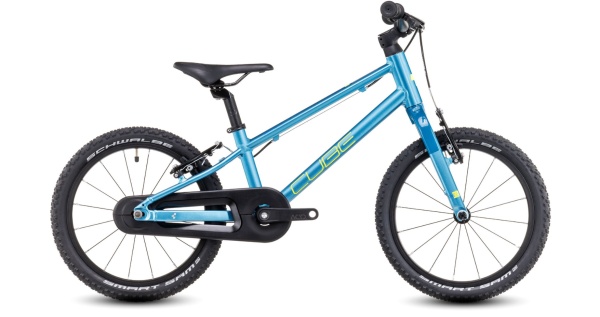 Bicicleta COPII CUBE, NUMOVE 160 ALBASTRU/LIME - 16"