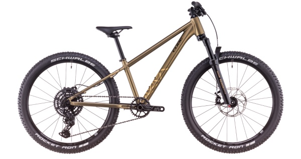 Bicicletă CUBE Reaction 240 TM, Goldenlime BLACK, 2025 - 24"