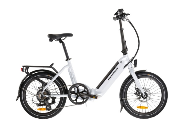 Bicicleta electrica pliabila Kross Flex Hybrid 1.0 U 20 grey / black / glossy