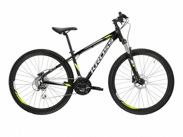 Bicicleta Kross HEXAGON 5.0, Roti 29 inch, Negru Lime/Gri - 2022