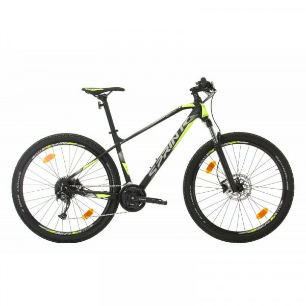Bicicleta Sprint Apolon 29 Negru Mat/Cyan/Verde Neon MTB