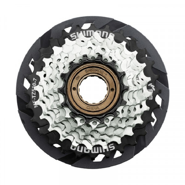 Bloc de pinioane pe filet Shimano MF-TZ510-7, 7 VIT., 14-16-18-20-22-24-28T, cu protectie spite