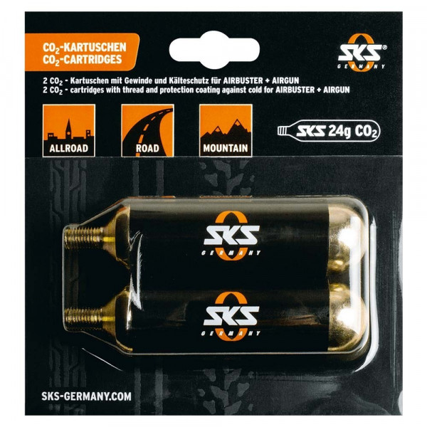 Cartus CO2 SKS 24g pentru Airbuster (2 buc) - cu filet