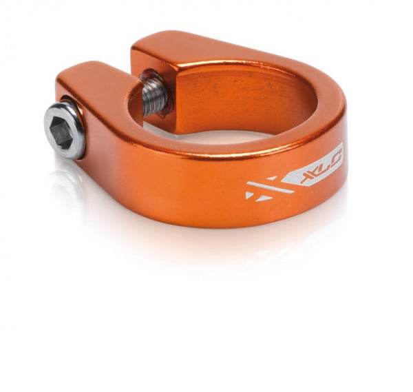 Colier pt tija de sa XLC PC-B05 orange 31.6 mm Alu