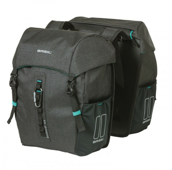 double bag Basil Discovery 365D M black melee, 18l