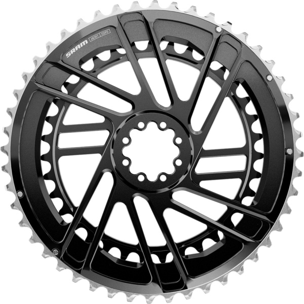 Foaie de angrenaj SRAM Road Rival E1, 48-35T, 12 viteze, montare pe filet (thread mount), aluminiu, negru
