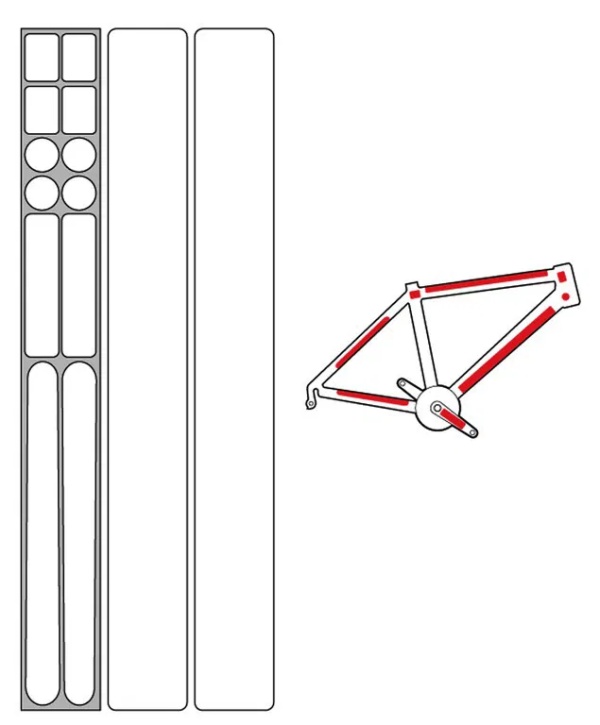 Folie protectie cadru Zéfal frame protection Skin Armor L frame protection kit Zéfal Skin Armor L, transparent, 14 patches