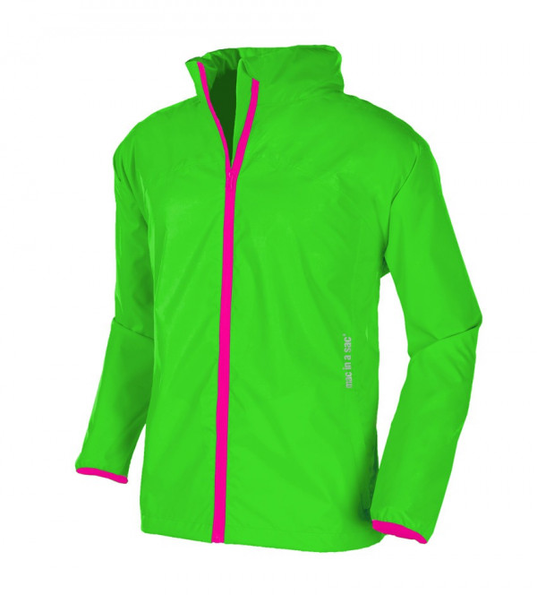 Jacheta ploaie Mac in a Sac Mias Classic II verde neon