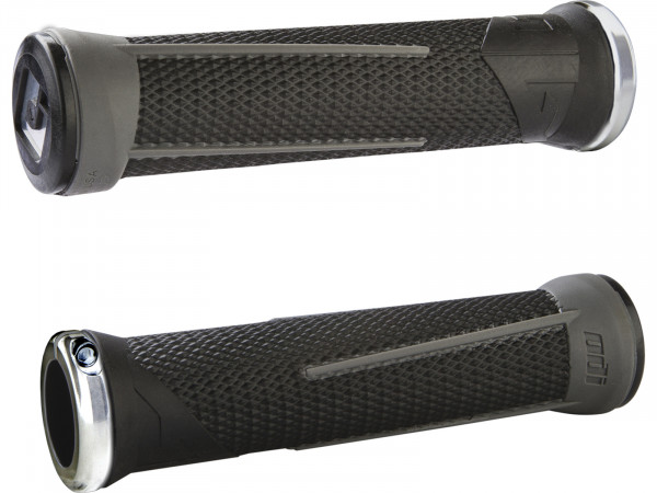 Mansoane ODI MTB AG1 Signature Lock-On 2.1 negru-grafit, 135mm colier argintiu