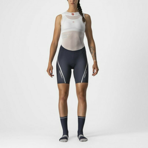 Pantaloni scurti Castelli Velocissima 3, de dama, Bluemarin/Argintiu