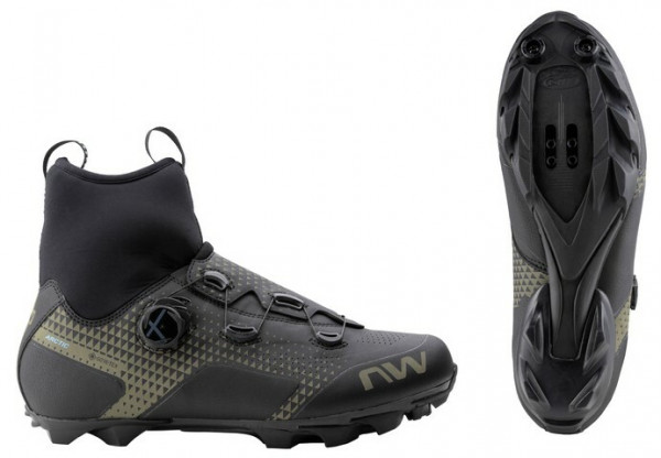 Pantofi Northwave MTB Celsius XC Arctic GTX winter, negru/verde